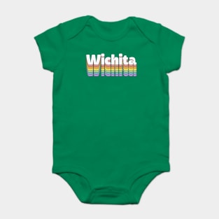 Wichita // Retro Typography Design Baby Bodysuit